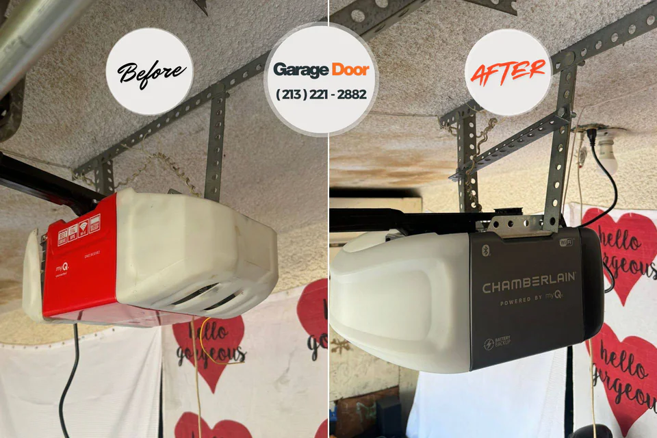 Before and after: Garage Door Emergency Repair Sandoval, IL